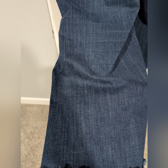 Lane Bryant Dark Wash Bootcut Raw Hemline Denim Jeans in Size 28 Regular - Picture 9 of 14